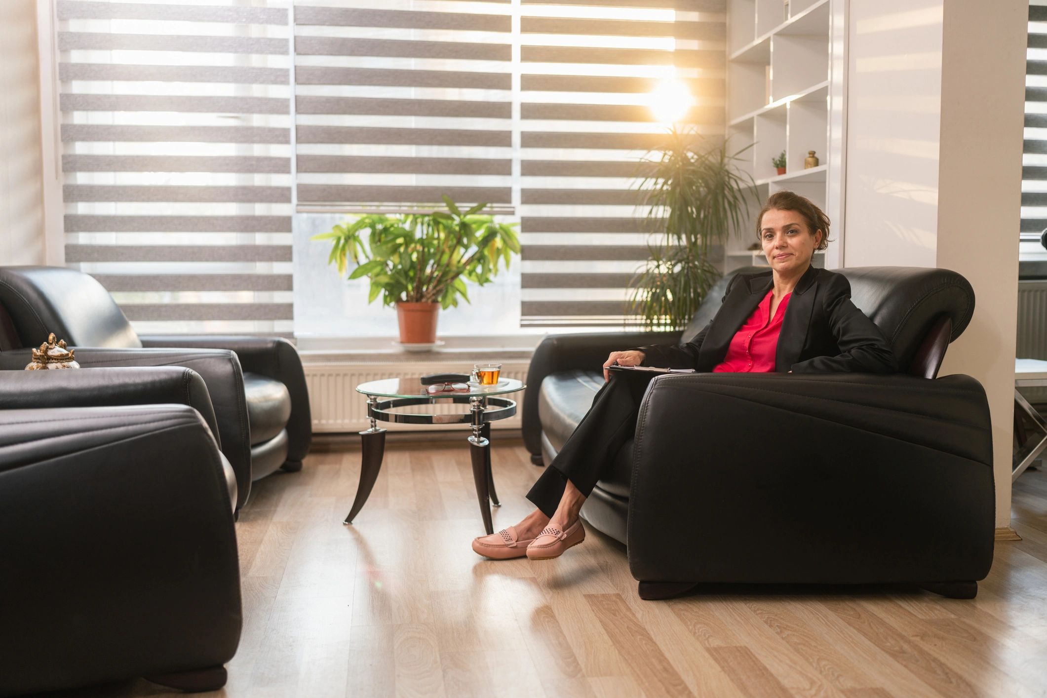 professional female counselor modern office