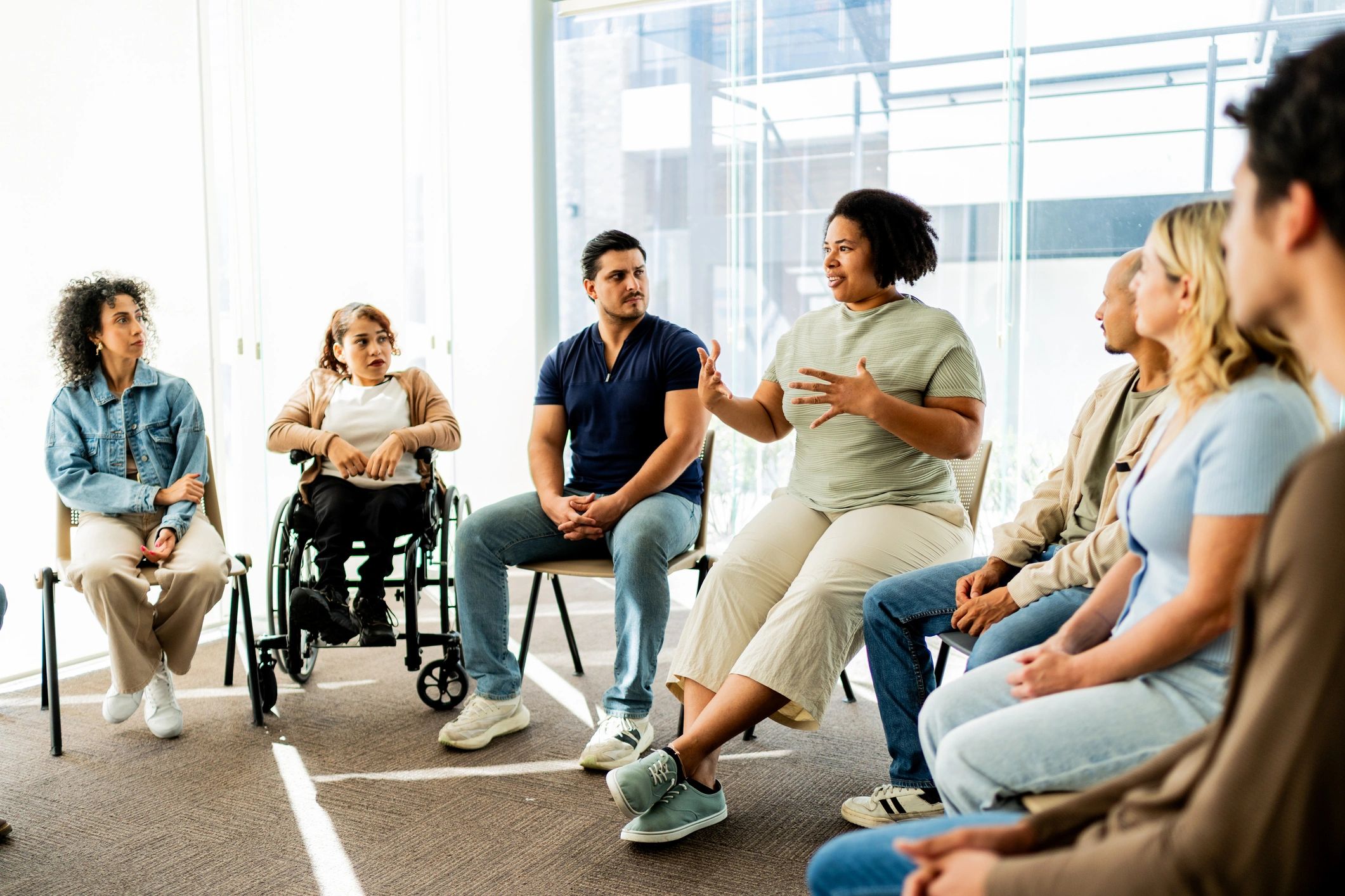 mental health training group session